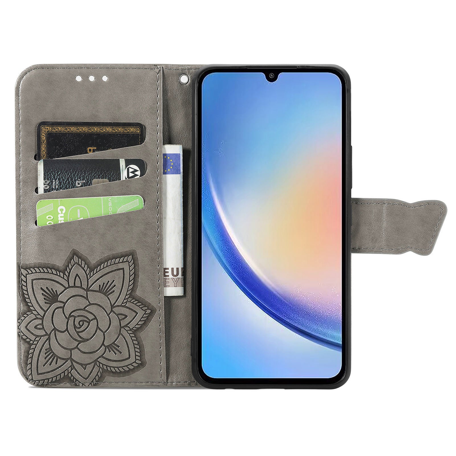 For Samsung Galaxy A34 5G Butterfly Imprinted Leather Wallet Case Flip Stand Phone Cover For Samsung Galaxy A34 5G Butterfly Imprinted Leather Wallet Case Flip Stand Phone Cover